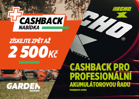 Získejte CASHBACK až 5 000 Kč na aku techniku ECHO